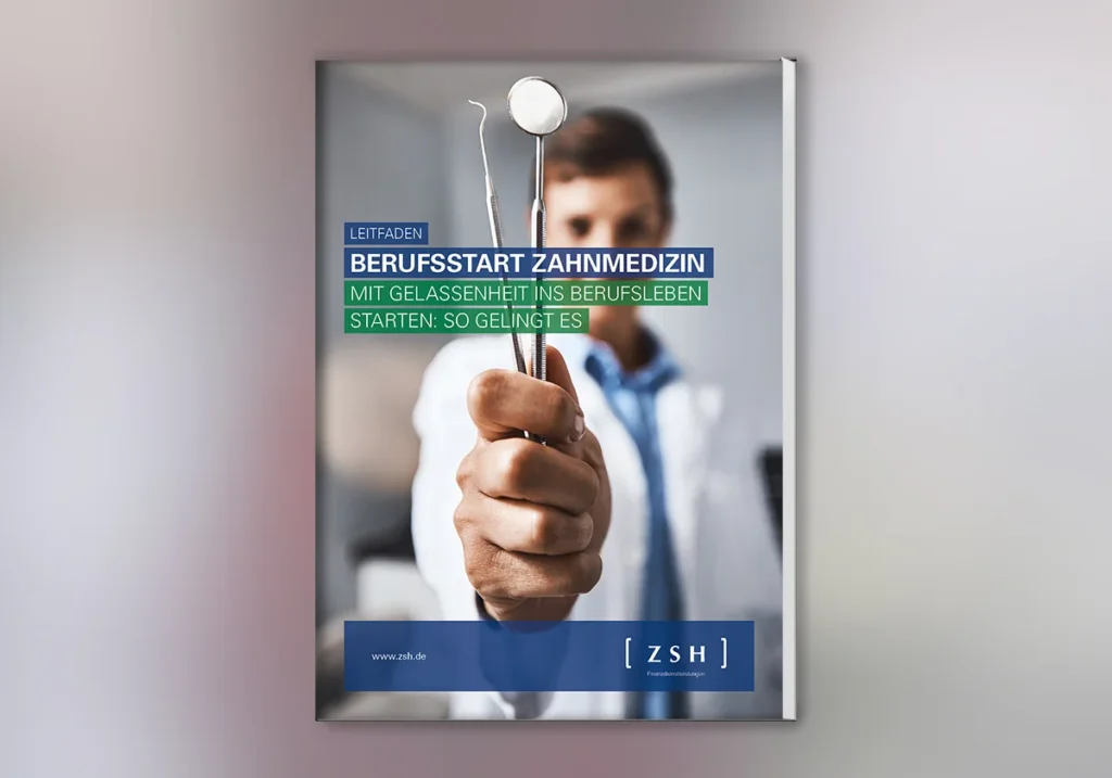 Das Bild zeigt den Leitfaden Berufsstart für Zahnärzte der ZSH.