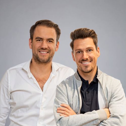 Porträtfoto von Dr. Christoph Kaesmacher und Dr. Soeren Pinz.